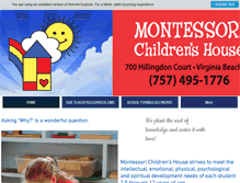 Tablet Screenshot of montessorivirginiabeach.com